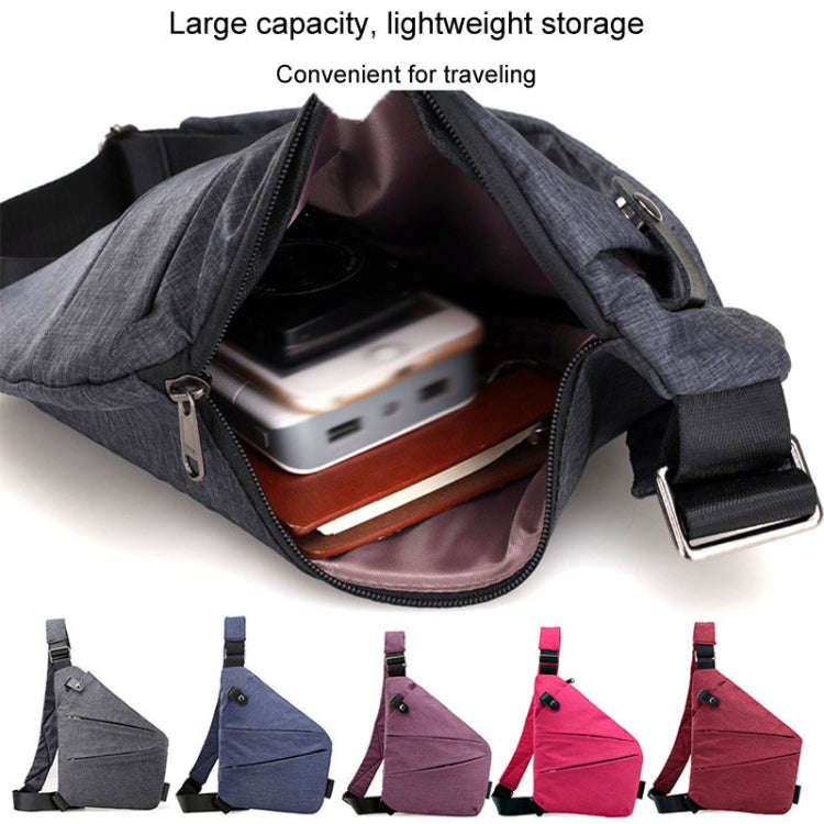 Sports Casual Men Crossbody Bag Large Capacity Multi-Pocket Single Shoulder Bag, Style: Right Sho...