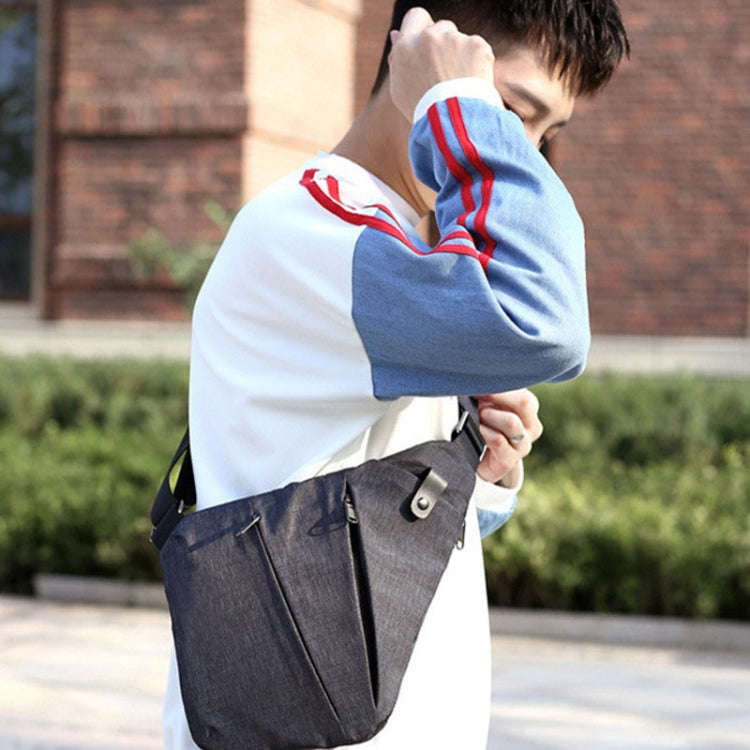 Sports Casual Men Crossbody Bag Large Capacity Multi-Pocket Single Shoulder Bag, Style: Right Sho...