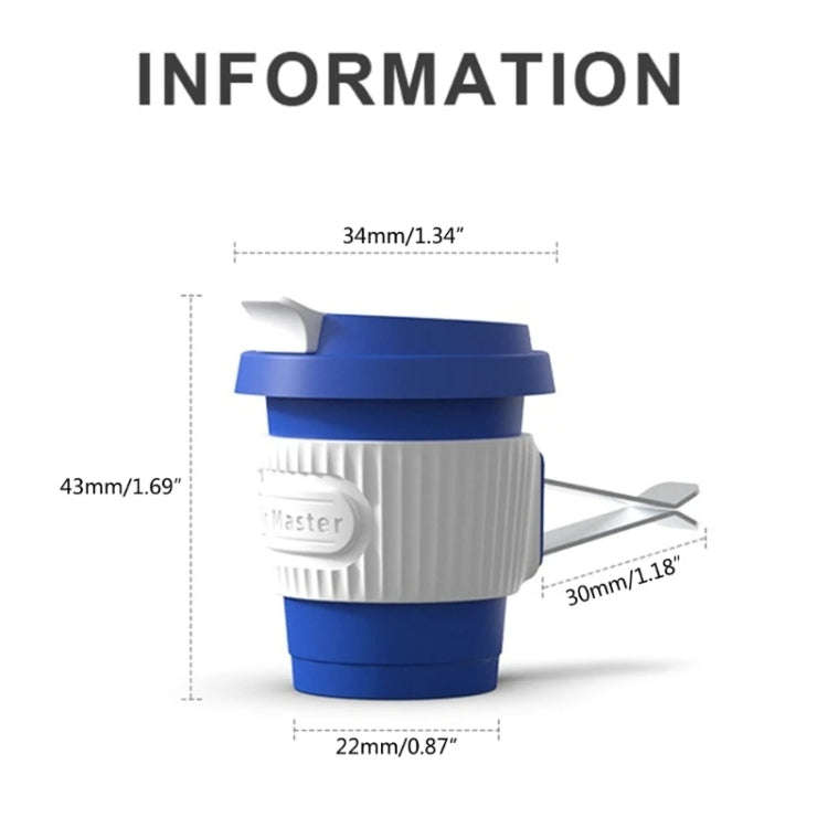 BEN.JACK Coffee Cup Car Perfume Air Conditioner Air Outlet Aromatherapy Ornaments(Dark Night Gree...