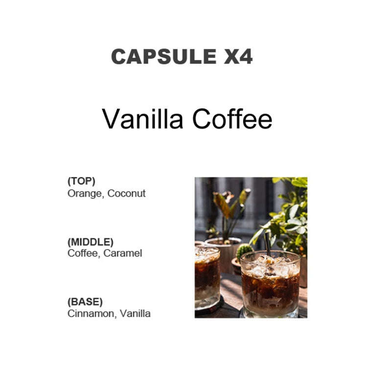 BEN.JACK 4pcs /Set Coffee Cup Air Outlet Aromatherapy Refill Tablets(Vanilla Coffee)