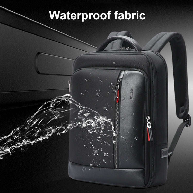Bopai 751-006641A Large Capacity Anti-theft Waterproof Laptop Business Backpack(Black)