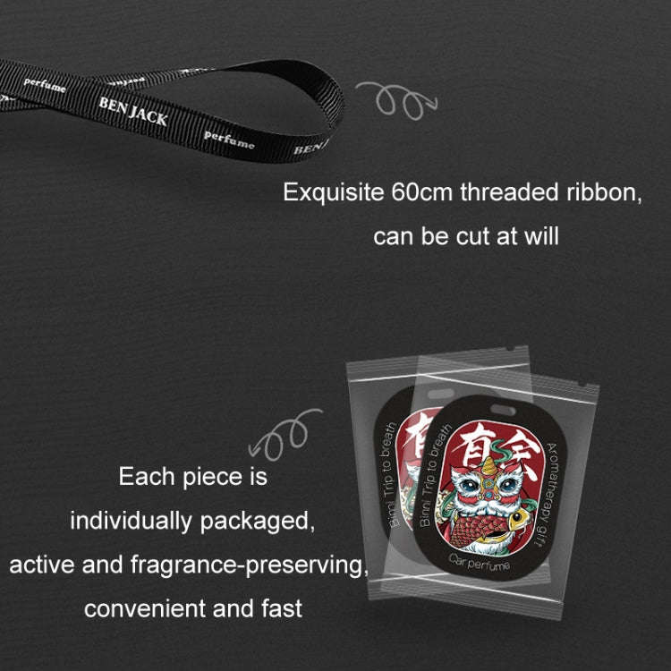 BEN.JACK Car Deodorant Tablet Pendant Long-Lasting Light Fragrance(Random Fragrance Delivery)