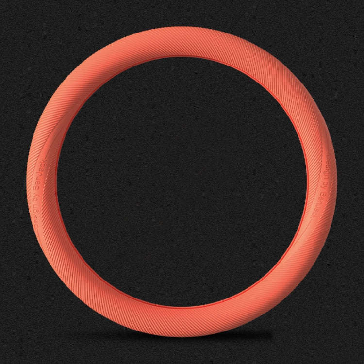 BEN.JACK Car Anti-slip Sweat-absorbent Liquid Silicone Steering Wheel Cover(Orange)
