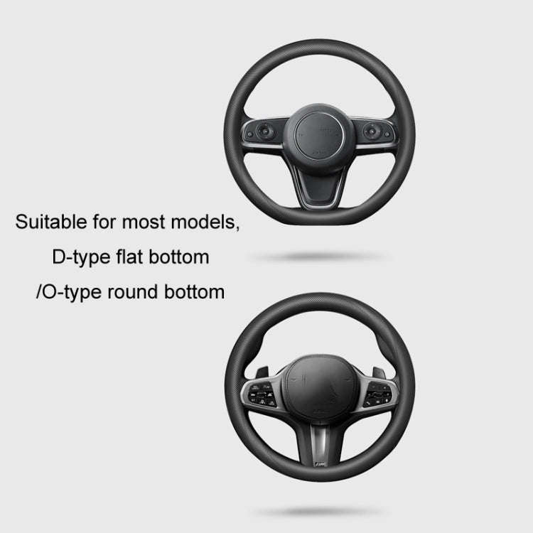 BEN.JACK Car Anti-slip Sweat-absorbent Liquid Silicone Steering Wheel Cover(Beige)