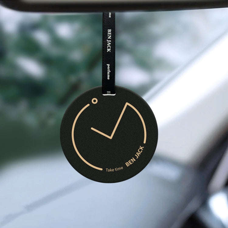 BEN.JACK Clock Car Long-lasting Light Fragrance Tablet Pendant(Secret Cedar Wood)