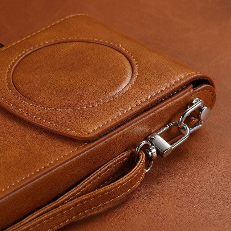 For Apple Vision Pro Power Organizer Case Carrying Bag(Brown)
