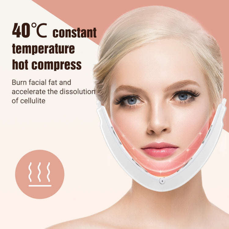 S1 EMS Microcurrent Colored Light Massage Beauty Instrument Remote Face Slimming Device(White)