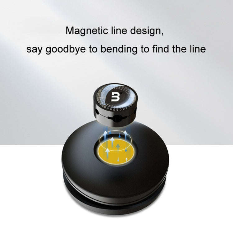 BEN.JACK Desktop Data Cable Storage Buckle Headphone Cable Holder(Black)