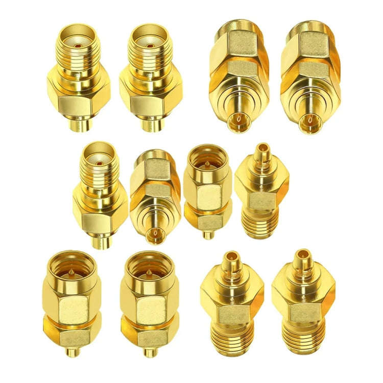 SMA Male To  MMCX Male Coaxial Adapter Kit Brass Coaxial Connector RF Antenna Adapter