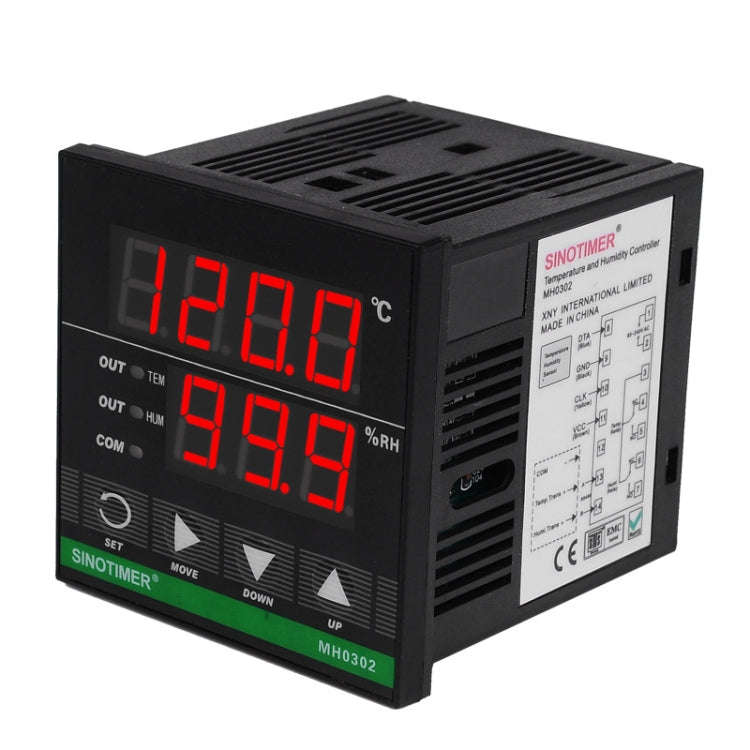 SINOTIMER MH0302 Intelligent High Precision Temperature Humidity Controller Digital Display Tempe...