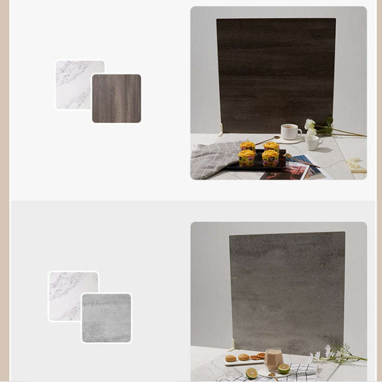 2pcs 60cm Double-Sided Background Board + 7pcs Backdrop Paper Photography Props Set, Spec: Set 4