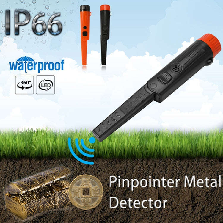 Mini Waterproof Handheld Metal Positioning Rod Detector(Black)