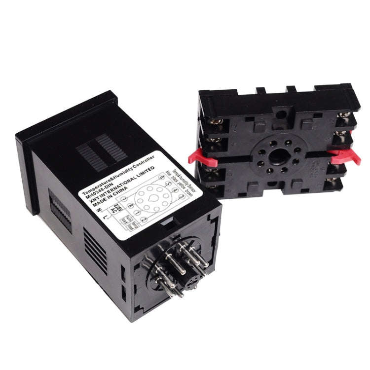 SINOTIMER MH0348-DIN Intelligent High-Precision Temperature Humidity Controller Guide Rail Instal...