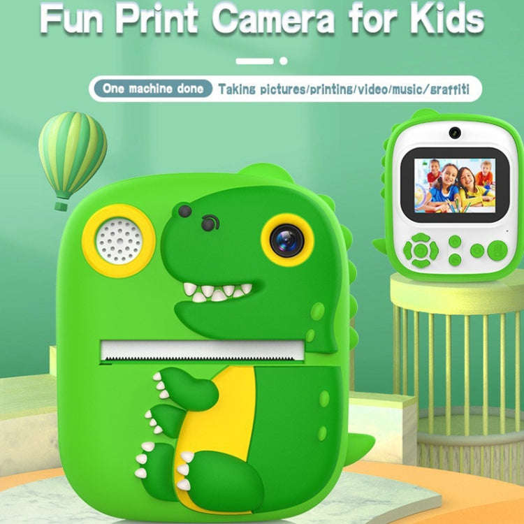 2.4 Inch 1080P HD Instant Printing Camera Children Thermal Printer With 32G TF Card(Blue)