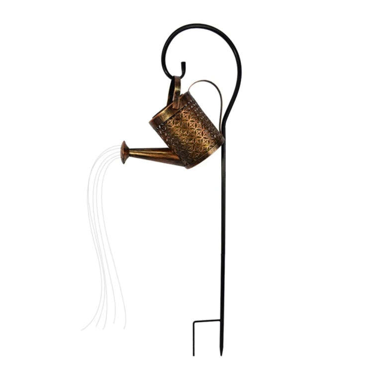 Iron Hollow Projection Light Solar Outdoor Waterproof Garden Kettle Light Lawn Landscape Ground P...