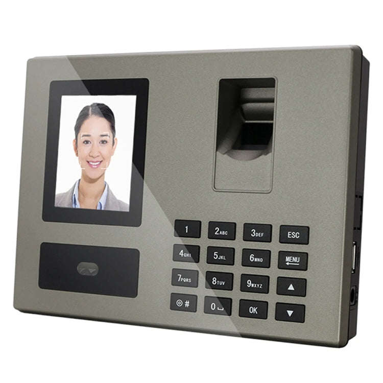 FA03 Intelligent Voice Prompt Face Recognition Fingerprint Attendance Machine(English with US Plug)