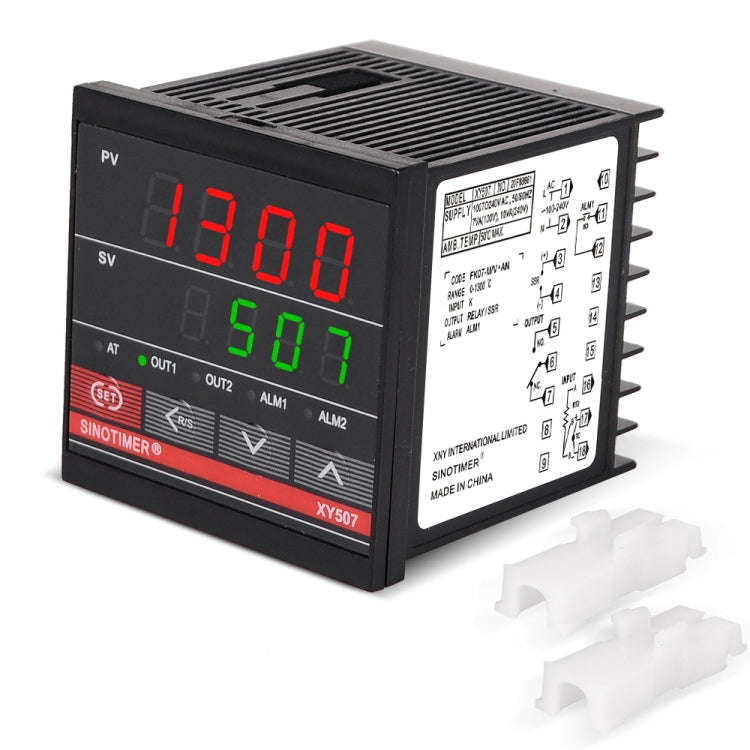 SINOTIMER XY507 Smart Temperature Control Instrument Short Shell PID Heating Relay SSR Solid Stat...
