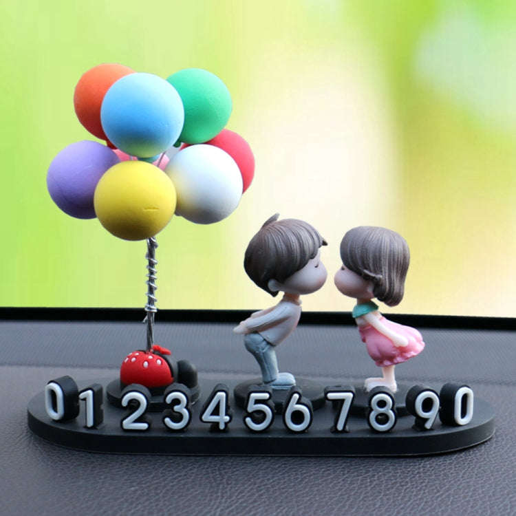 3D Temporary License Plate Removal Ornaments Anti-slip Base(Black)