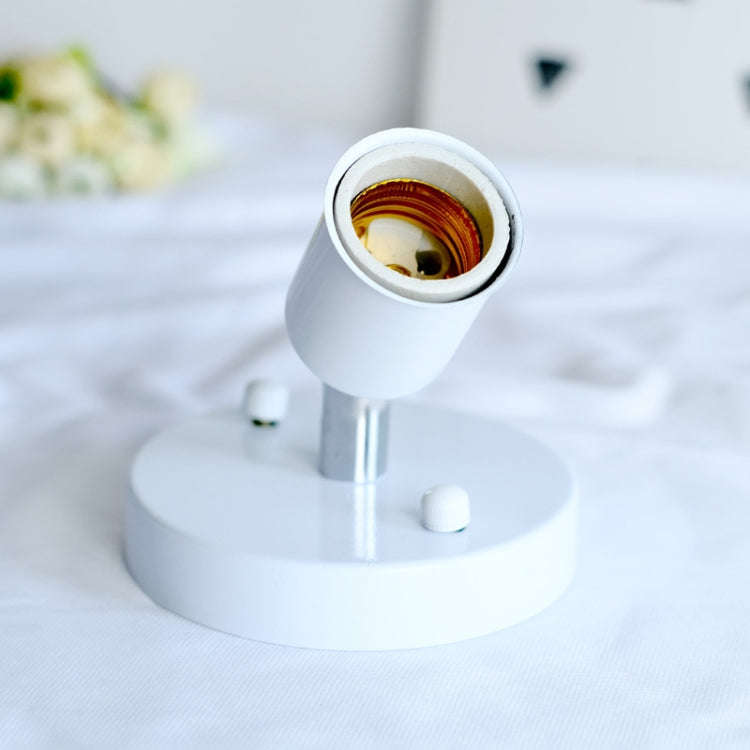 E27 Screw Mount Metal Retro Universal Lampholder Lamp Fittings, Color: Golden