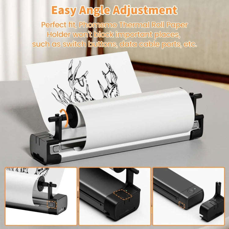 Phomemo M08F Printer Holder For Letter Rolls Thermal Paper