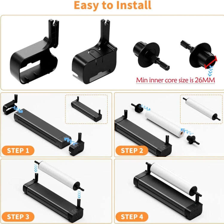 Phomemo M08F Printer Holder For Letter Rolls Thermal Paper