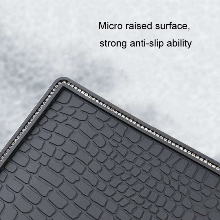 Car Storage Mat Anti-slip Mat for Mobile Phone Ornaments, Style: Without Diamond