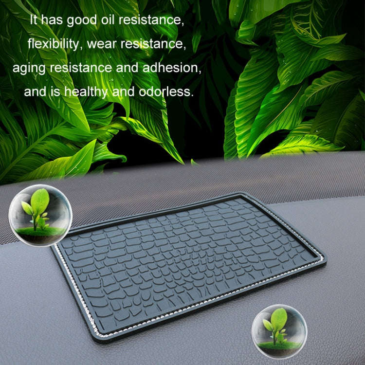 Car Storage Mat Anti-slip Mat for Mobile Phone Ornaments, Style: Without Diamond