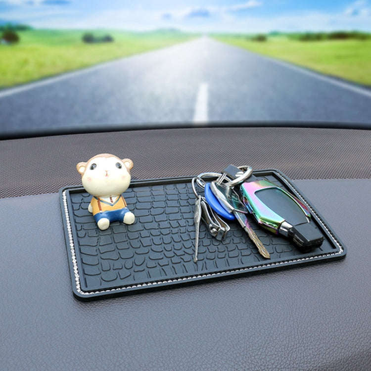 Car Storage Mat Anti-slip Mat for Mobile Phone Ornaments, Style: Without Diamond