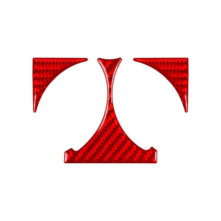 For Mercedes-Benz G-Class W463 3pcs /Set Rear Drain Cup Holder Sticker(Red)