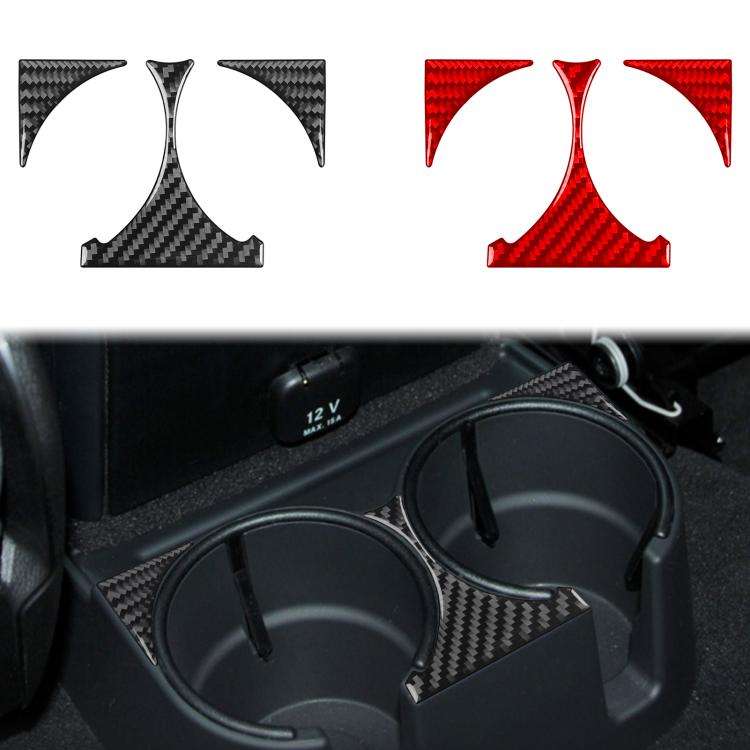 For Mercedes-Benz G-Class W463 3pcs /Set Rear Drain Cup Holder Sticker(Black)