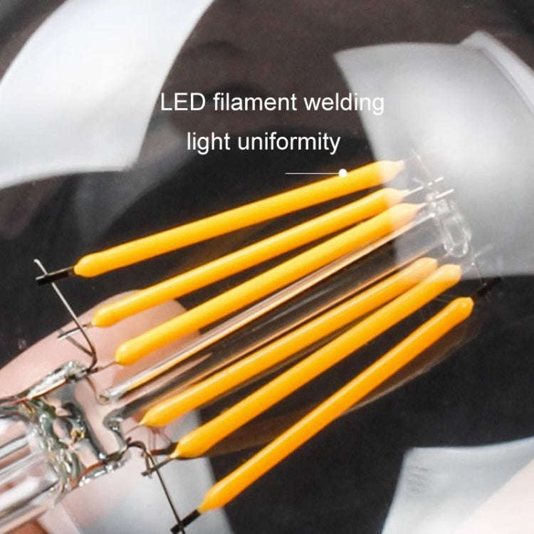 6pcs /Box G45 Bulb LED Lamp Fixture Illuminator Vintage Filament Lights, Style: Gold Large Screw(...