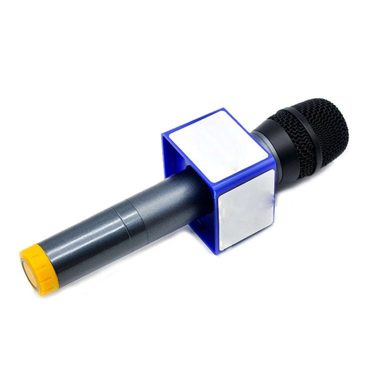 Interview Microphone Logo Flag Station, Spec: Square Black