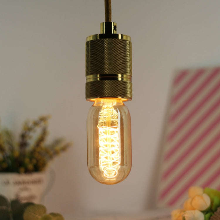 4pcs /Box T45 LED Lamp Fixture Illuminator Vintage Lights, Power: 120V 25W(Spiral Gold)