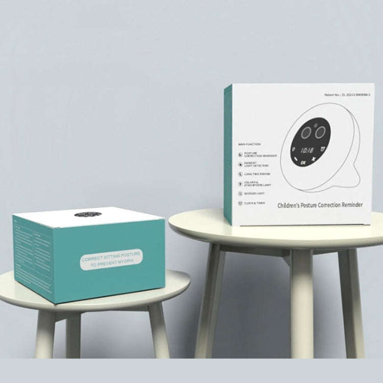 Multifunctional Alarm Clock Time Management Sitting Correction Reminder(White)