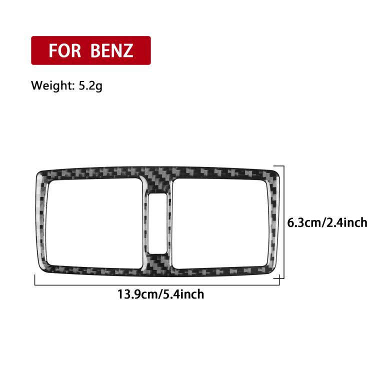 For Mercedes-Benz G-Class W463 3pcs /Set Rear Central Air Vent Set Sticker(Red)