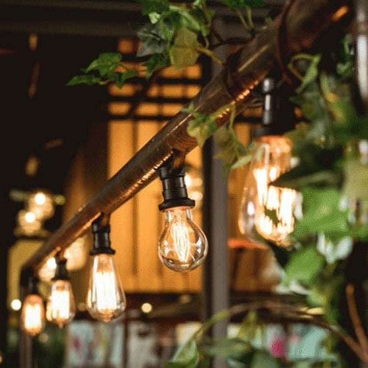 4pcs /Box A60 LED Antique Lamp Vintage Decorative Illumination Light Bulb, Power: 220V 40W(Tip Gold)