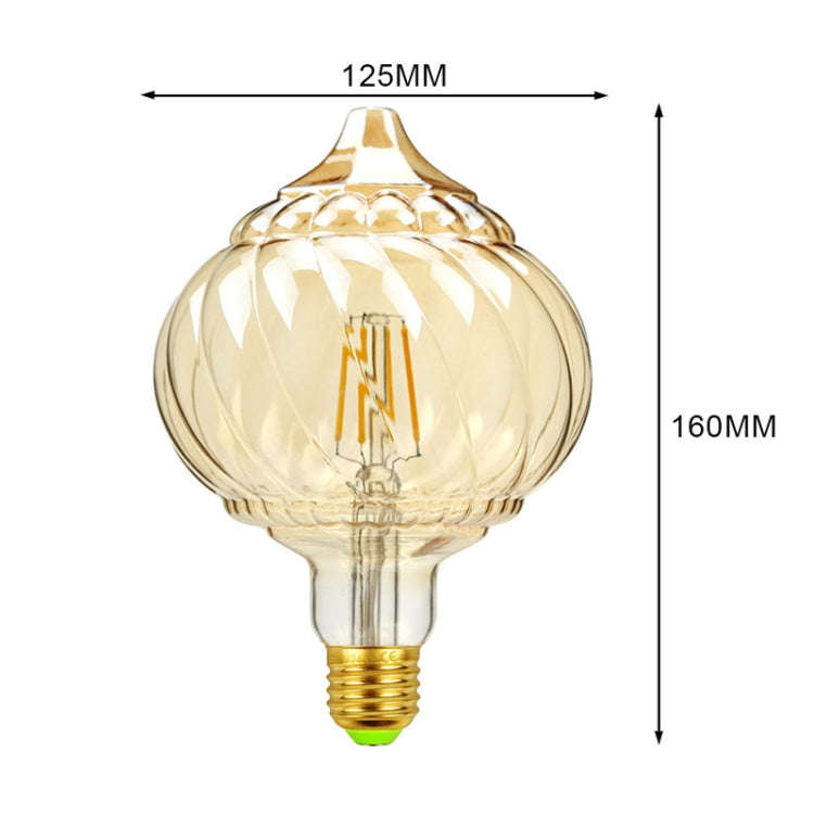 E27 Screw Port LED Vintage Light Shaped Decorative Illumination Bulb, Style: Pointed Pumpkin(220V...