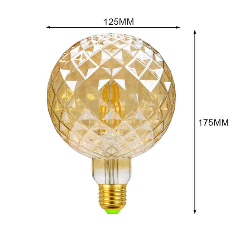 E27 Screw Port LED Vintage Light Shaped Decorative Illumination Bulb, Style: G125 Inner Pineapple...