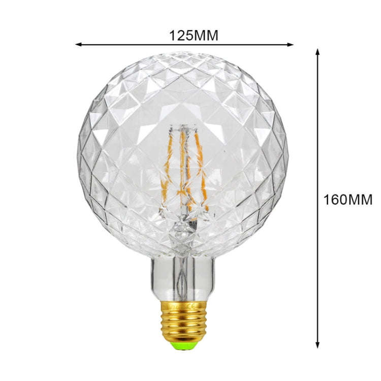E27 Screw Port LED Vintage Light Shaped Decorative Illumination Bulb, Style: G125 Inner Pineapple...