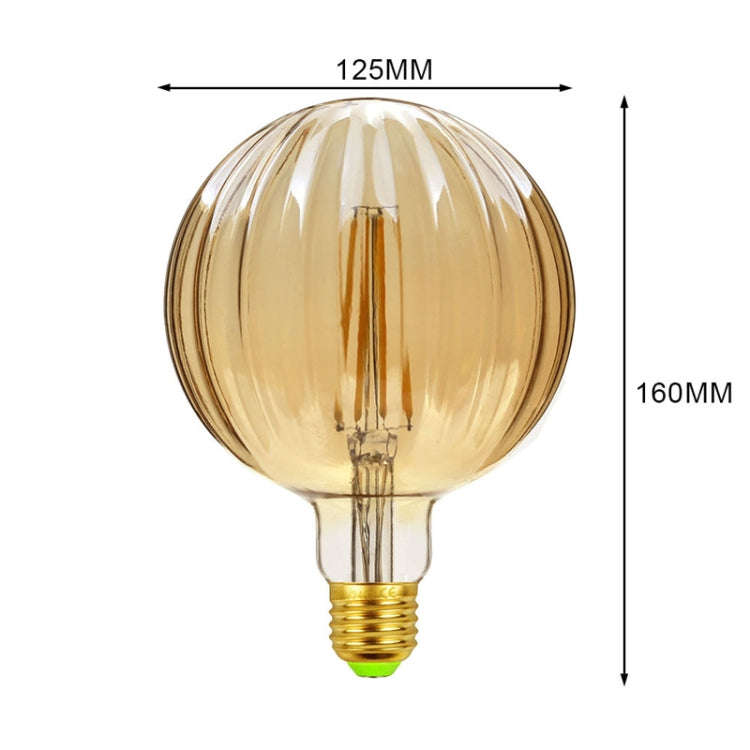 E27 Screw Port LED Vintage Light Shaped Decorative Illumination Bulb, Style: G125 Watermelon Gold...