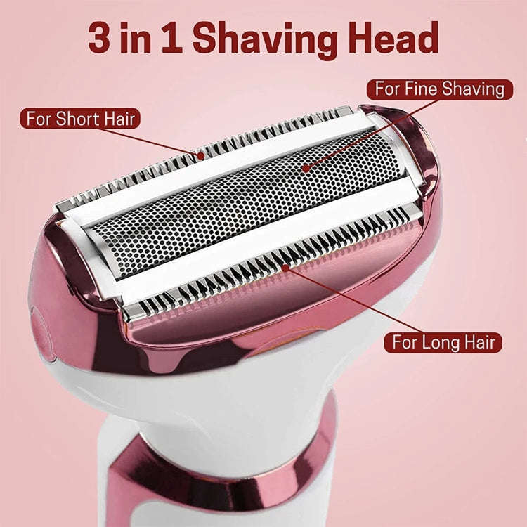 SONAX PRO SN-8666  4-in-1 Ladies Shaving Washable Rechargeable Hair Removal Device(White)