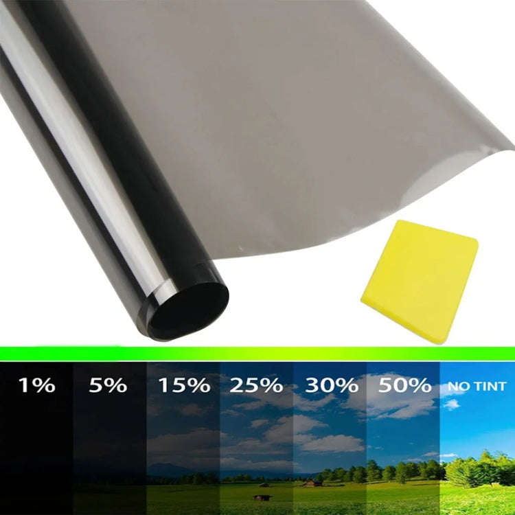 50cm x 3m Car Glass Sun Protection Heat Insulation Solar Translucent Film, Transmittance: 1 Percent