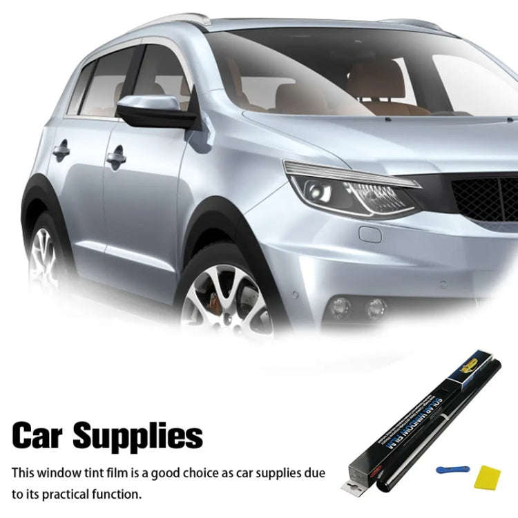 50cm x 3m Car Glass Sun Protection Heat Insulation Solar Translucent Film, Transmittance: 1 Percent
