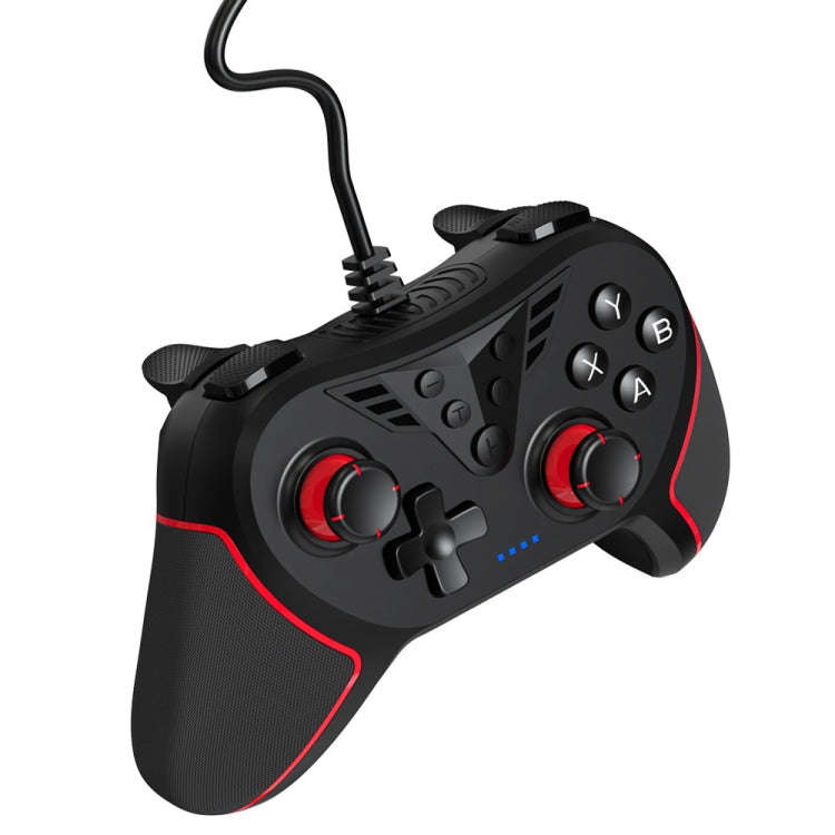 For Switch / PC USB Wired Gamepad With Vibration And Burst Function(White)