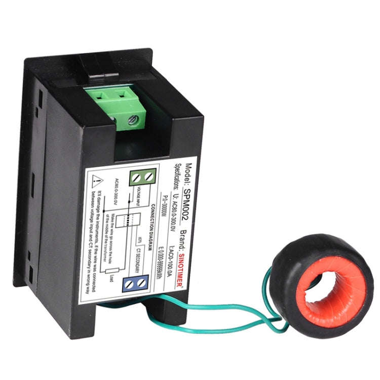 SINOTIMER SPM002 Liquid Crystals AC Digital Voltage And Current Meter Power Monitor, Specificatio...