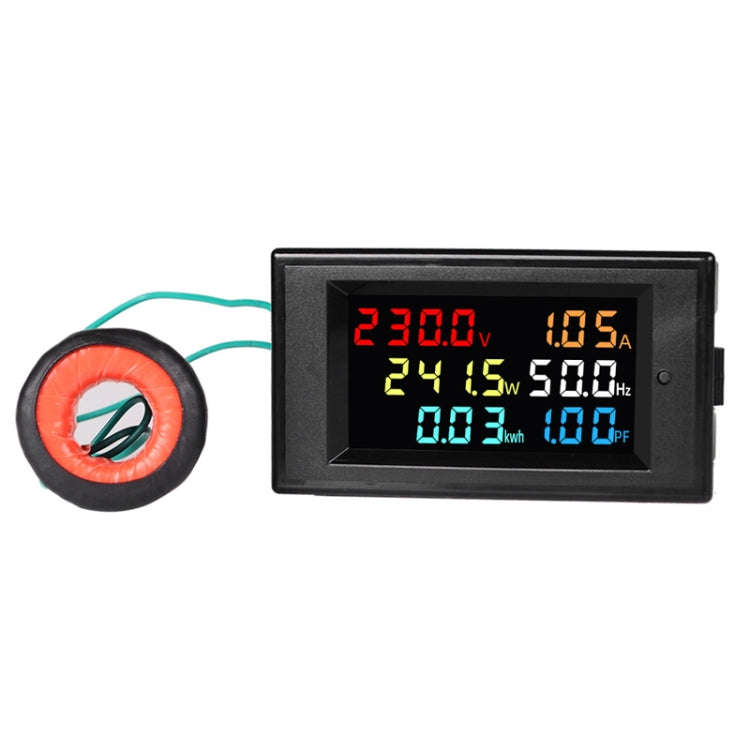 SINOTIMER SPM003 AC LED Digital Voltmeter Frequency Factors Meter Power Monitor, Specification: A...