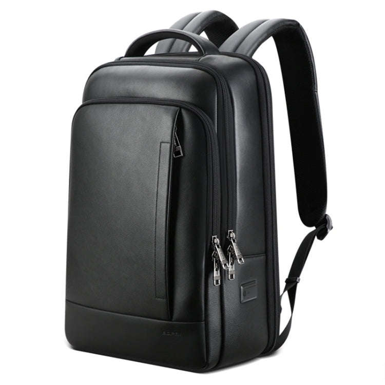Bopai Large-Capacity Waterproof Business Laptop Backpack With USB+Type-C Port, Color: Black