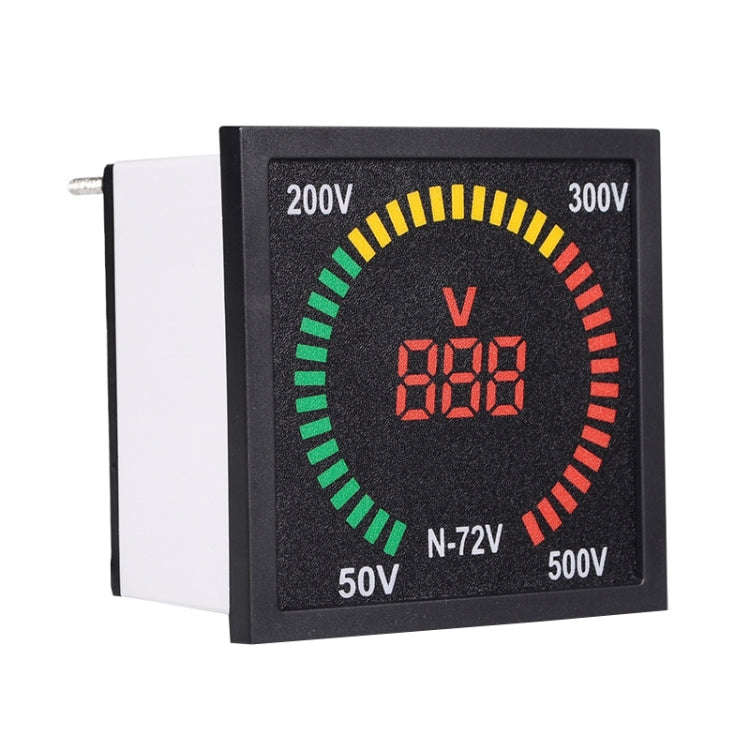 SINOTIMER N-72V AC Voltage Signal Indicator Square Turntable LED Digital Display Voltmeter