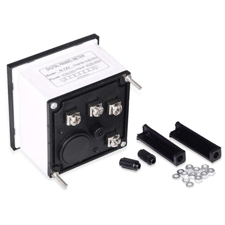 SINOTIMER N-72V AC Voltage Signal Indicator Square Turntable LED Digital Display Voltmeter
