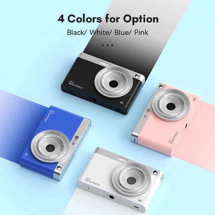 50 MP HD Camera 4K Video Retro Vlog Self-Shooting Camera(Pink)